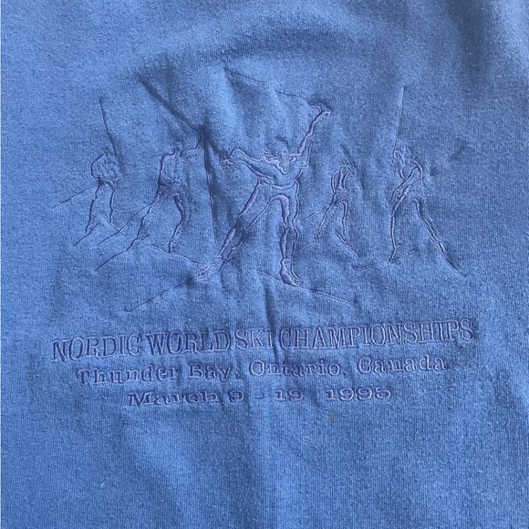 Vintage Fruit Of The Loom Nordic World Ski Championship 1995 Sweatshirt Size XXL - Picture 3 of 6